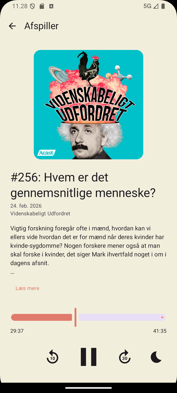 PodWise player screen